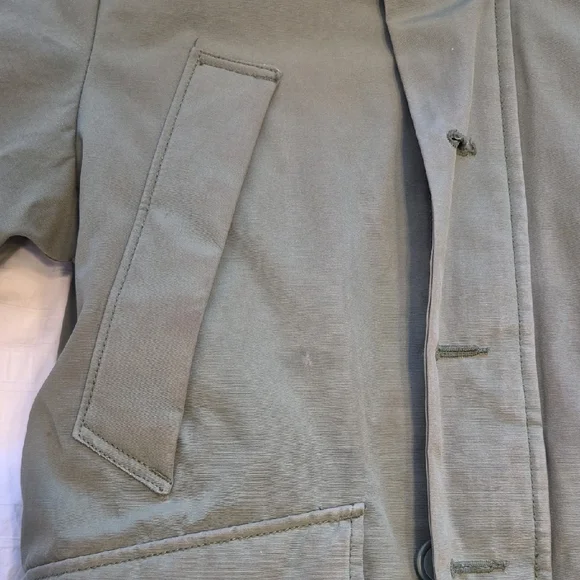 GAP Olive Parka with Faux Fur Trim - Picture 8 of 15